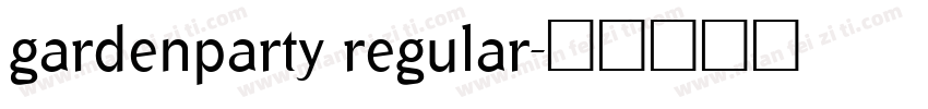 gardenparty regular字体转换